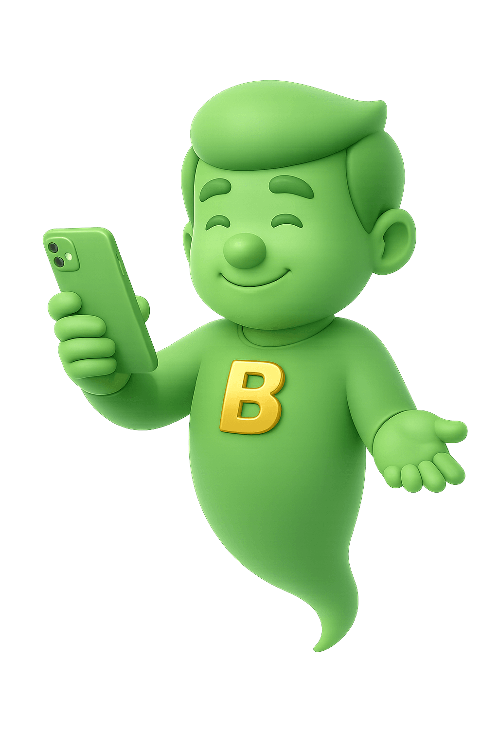 Babuddy listening on a phone